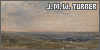 A 100x50 button with an image of a seascape by J.M.W Turner, for a fanlisting on him.